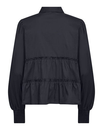 Leveté Room - LR-Isla Solid 95 Skjorte - Dark Navy